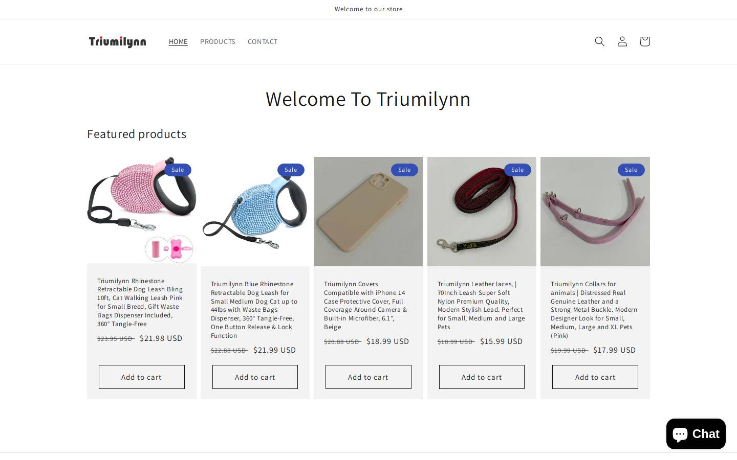 triumilynn.com homepage screenshot