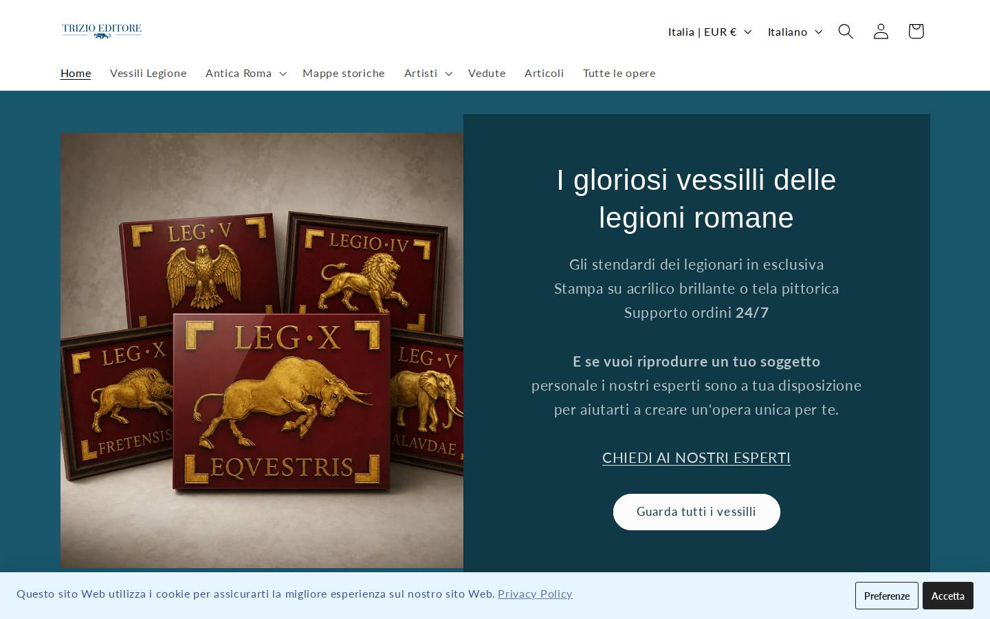 trizioeditore.it homepage screenshot