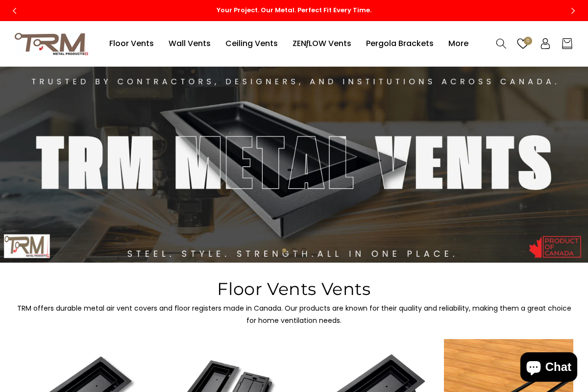 trmmetalproducts.ca homepage screenshot