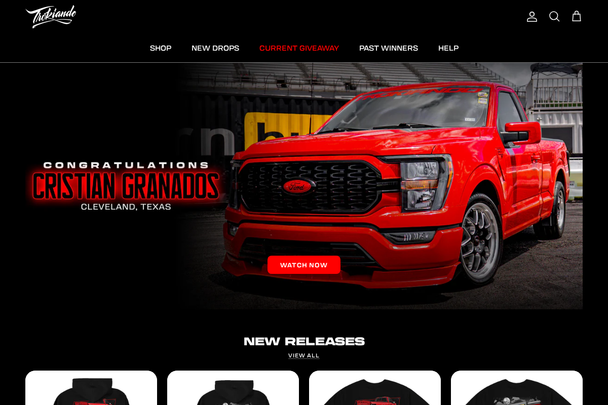 Trokiando homepage screenshot