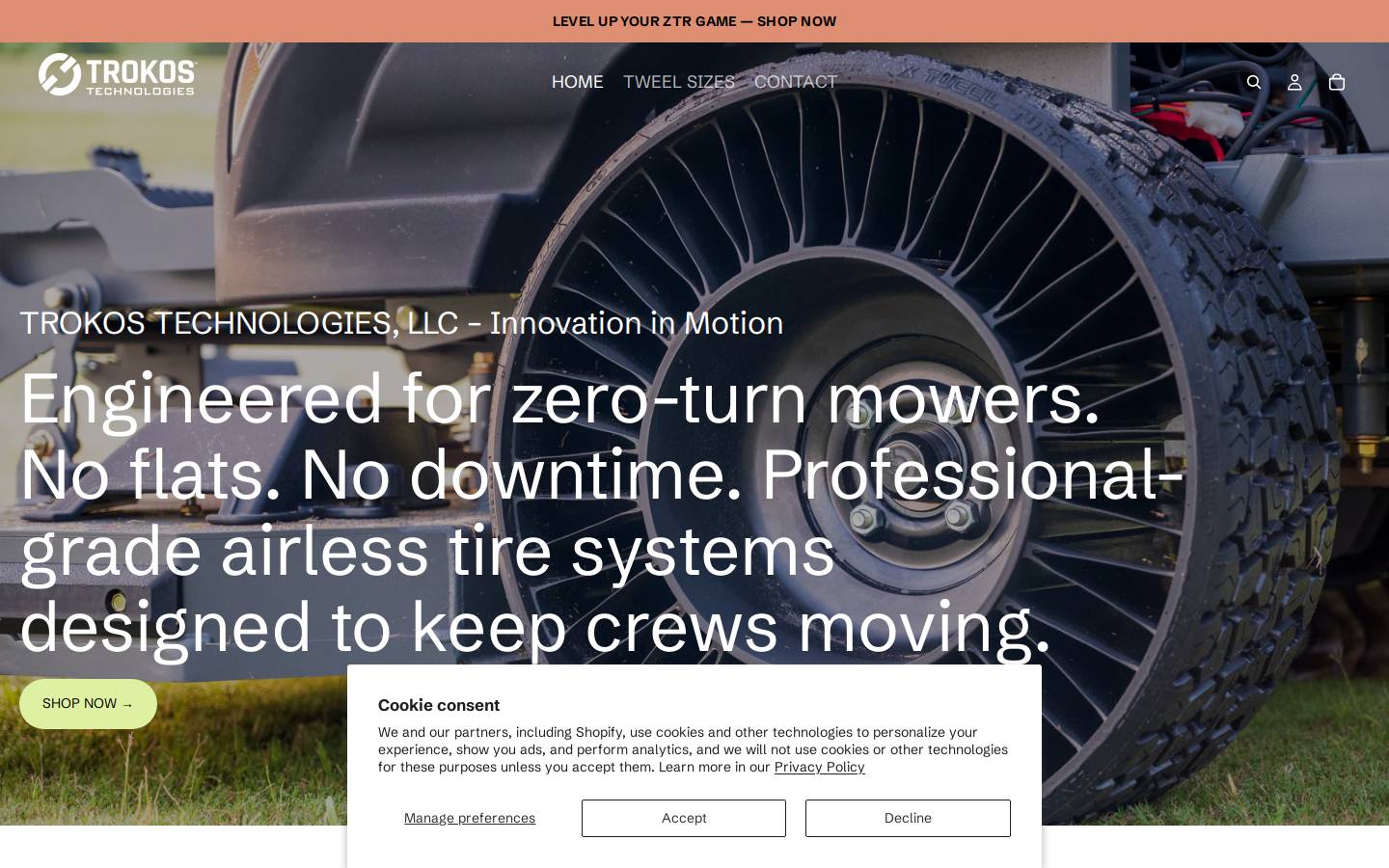 trokos.com homepage screenshot