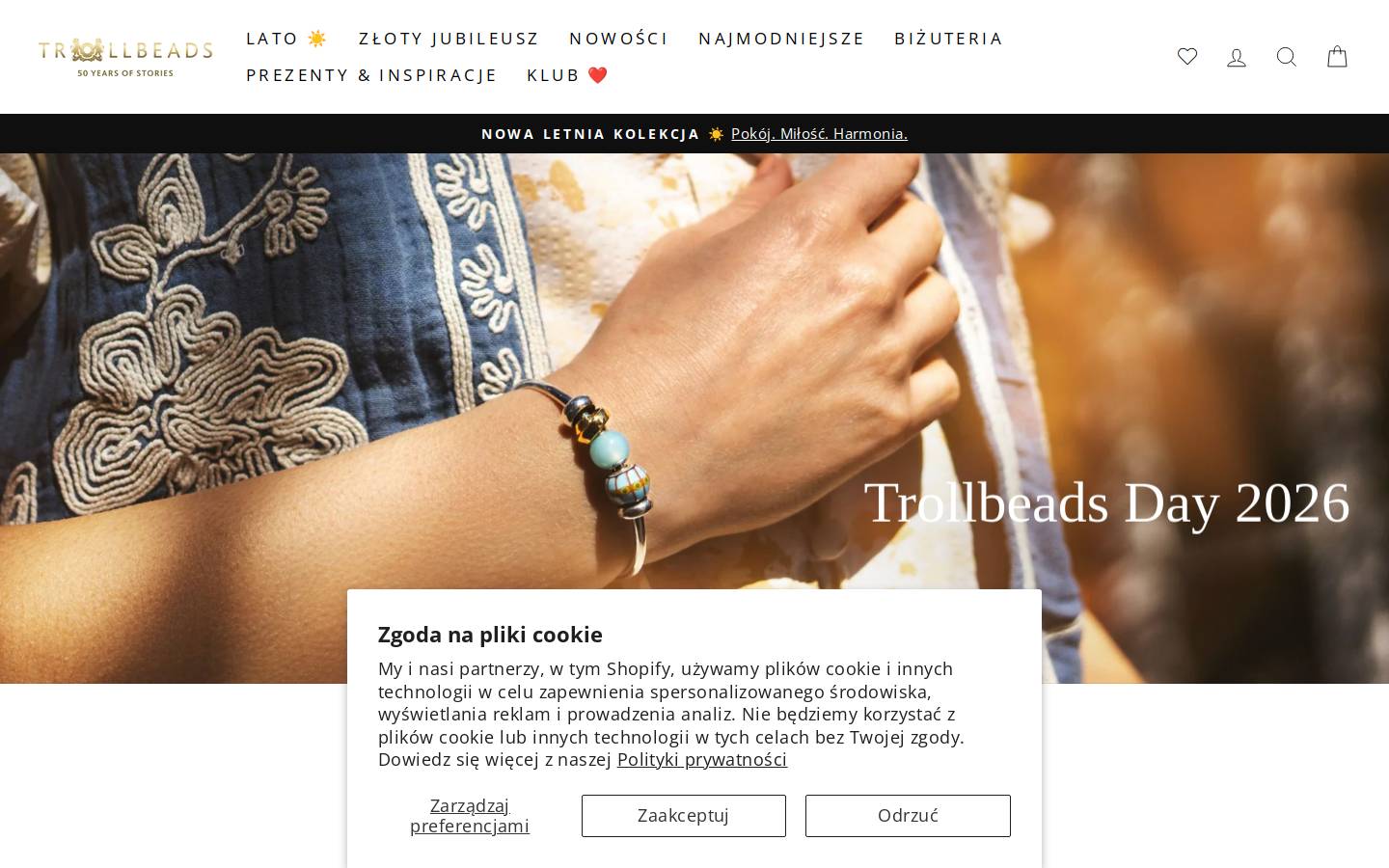 Trollbeads North America homepage screenshot