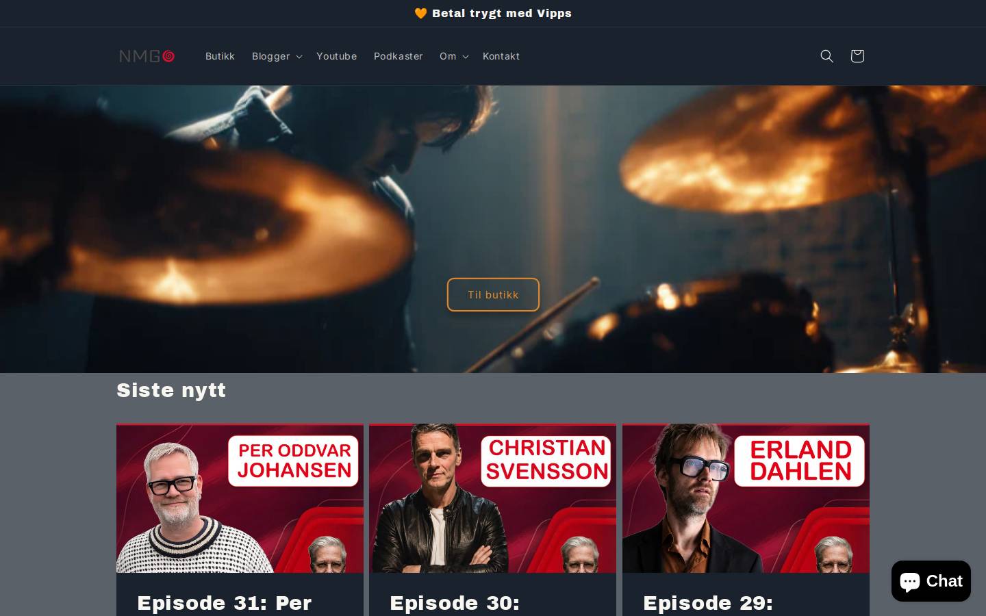 trommer.no homepage screenshot
