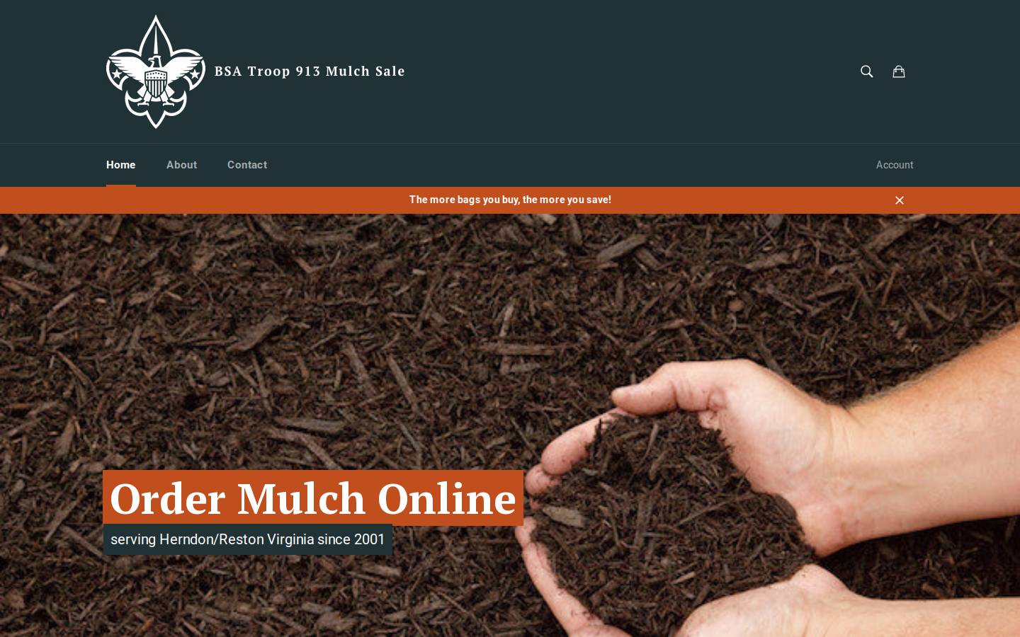troop913mulch.org homepage screenshot