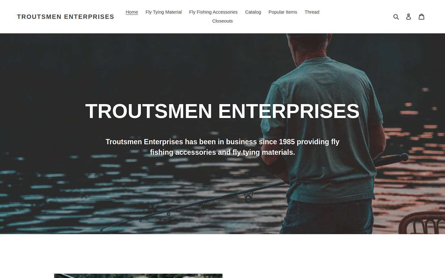 troutsmen.com homepage screenshot