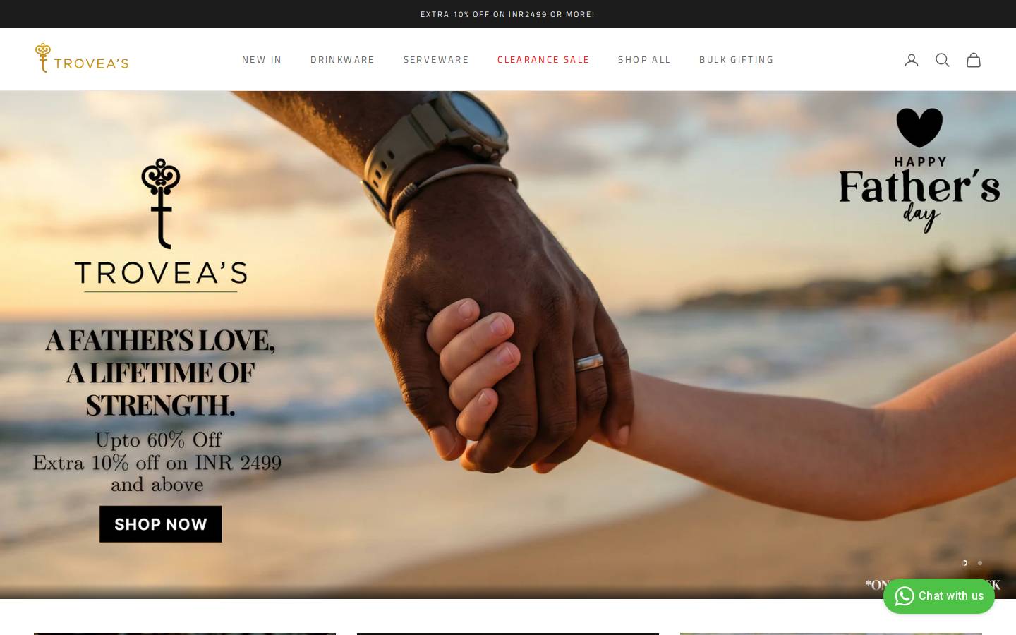 troveas.com homepage screenshot