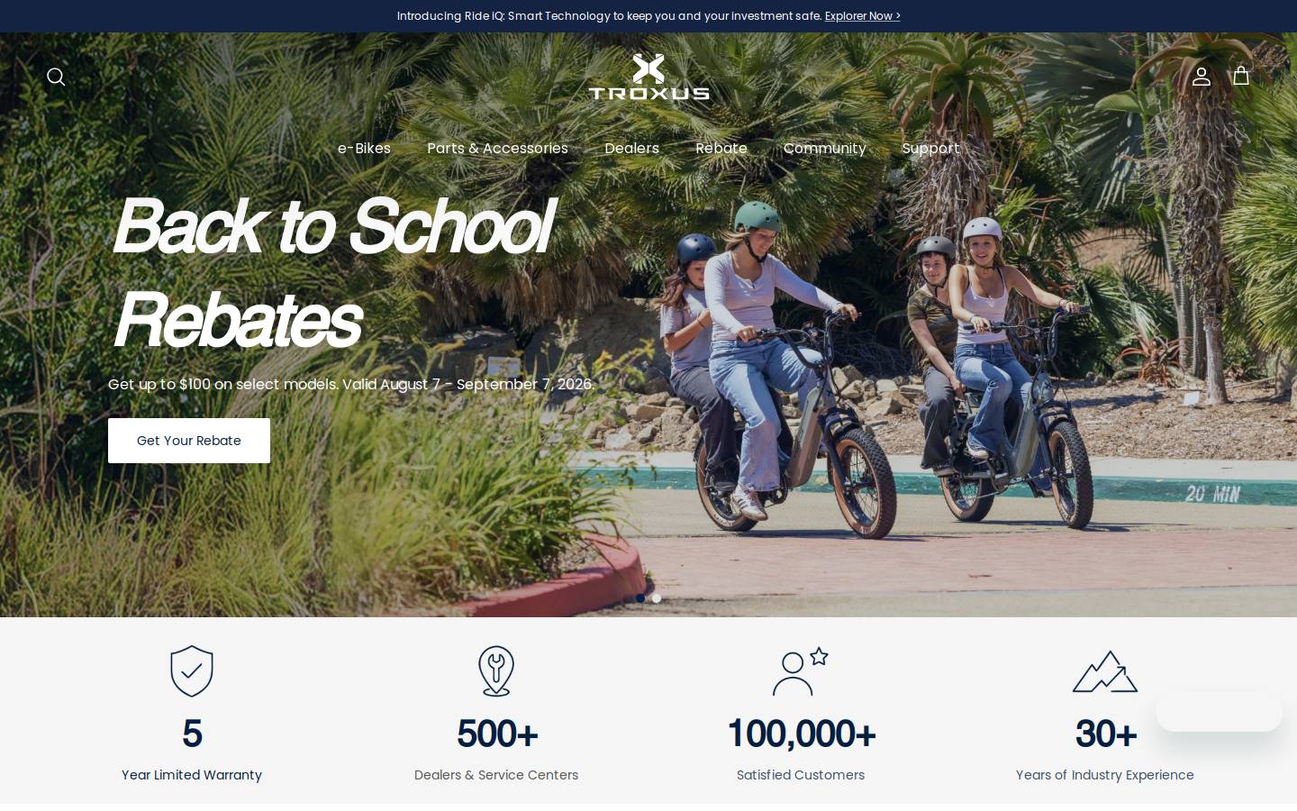 Troxusmobility homepage screenshot