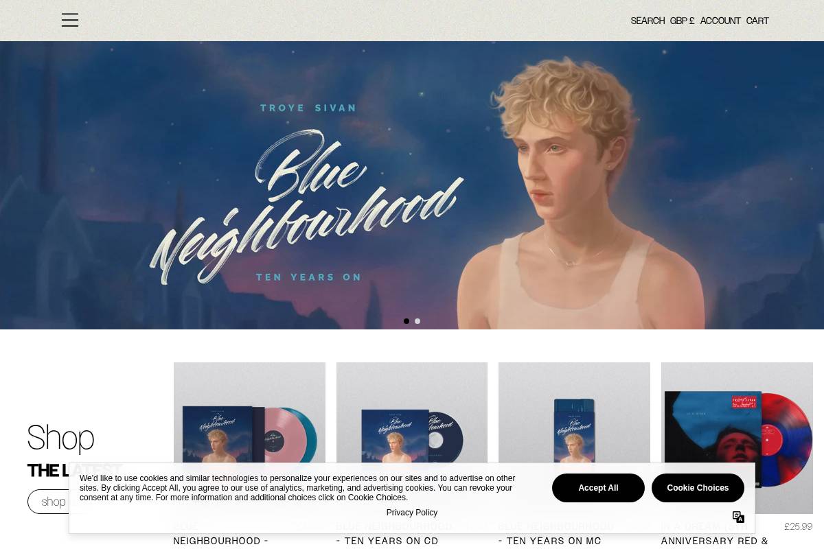 troyesivanuk.store homepage screenshot