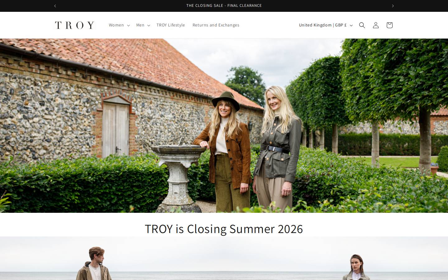 Troylondon homepage screenshot