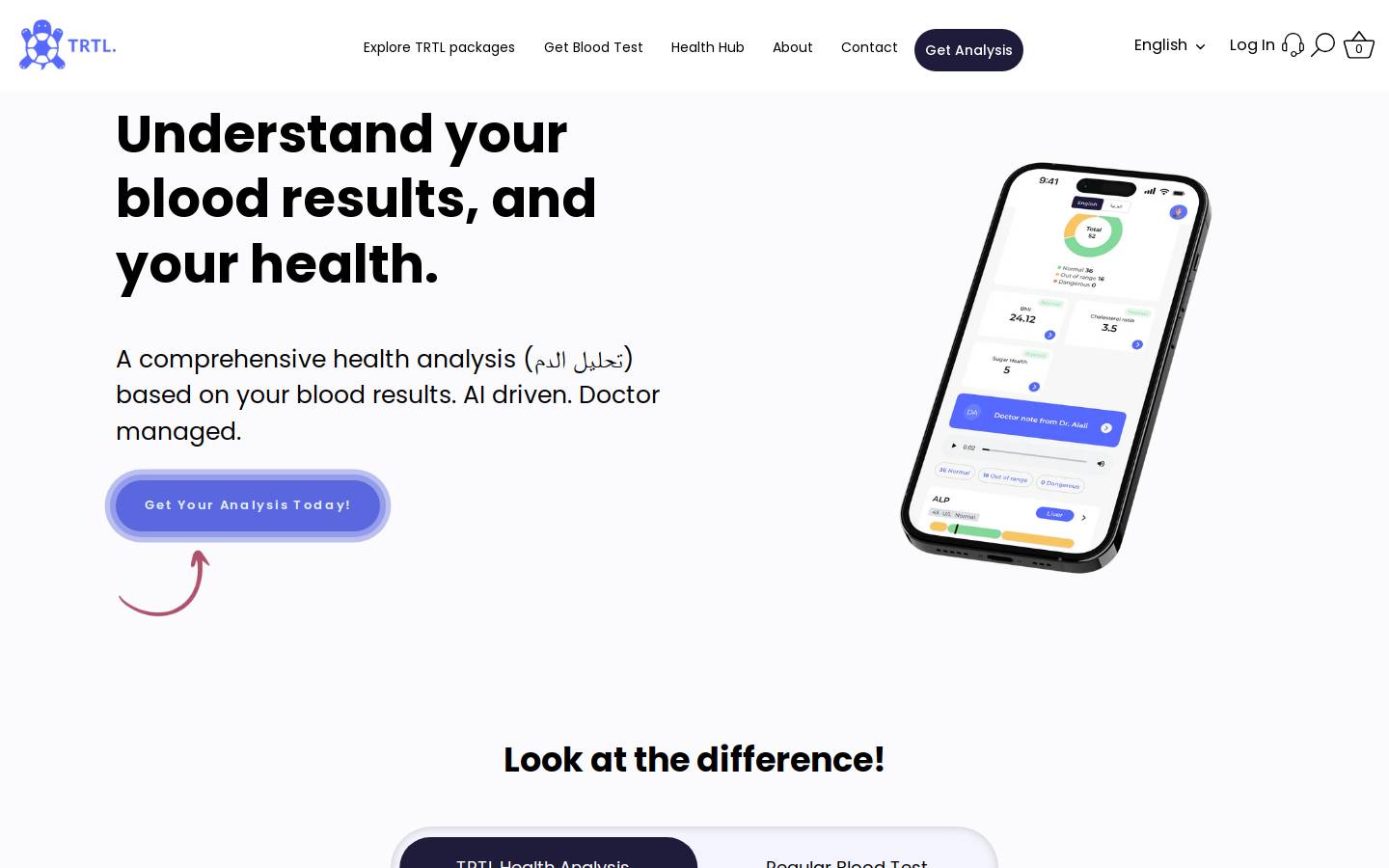 trtl.health homepage screenshot