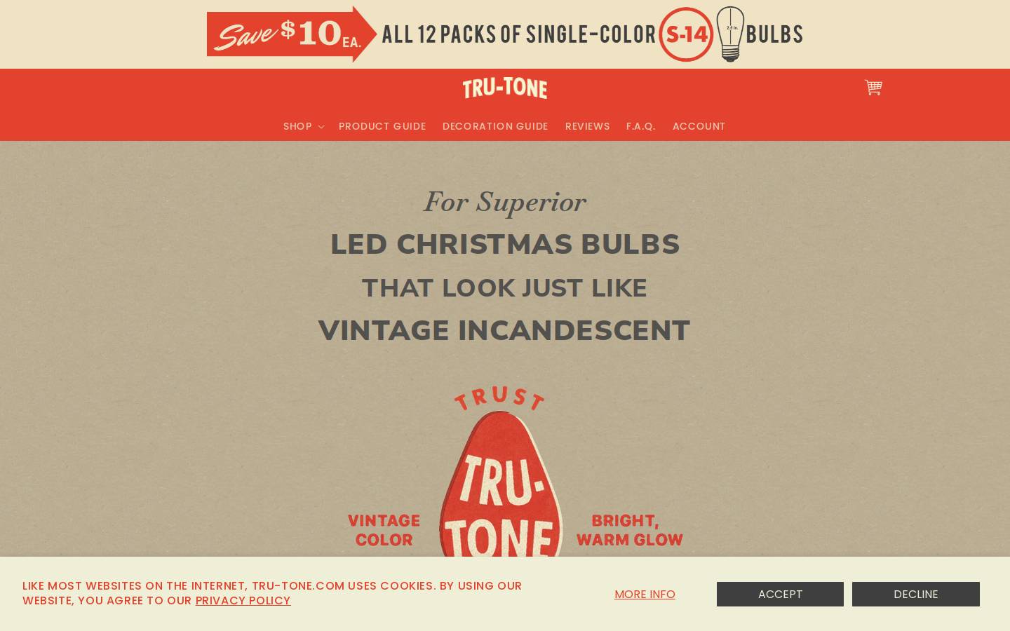 tru-tone.com homepage screenshot