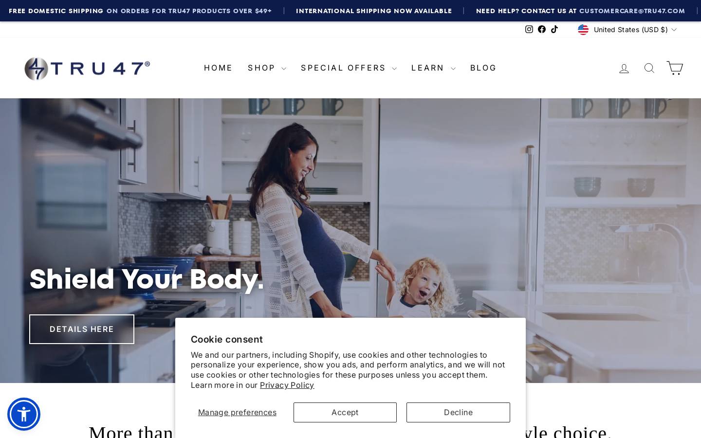 tru47.com homepage screenshot