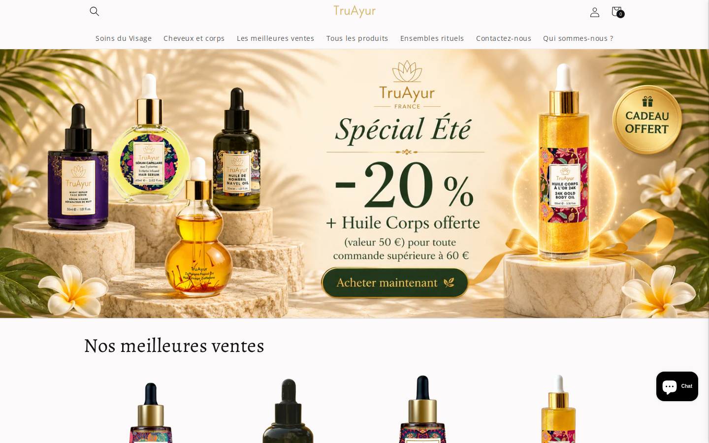 Truayur homepage screenshot