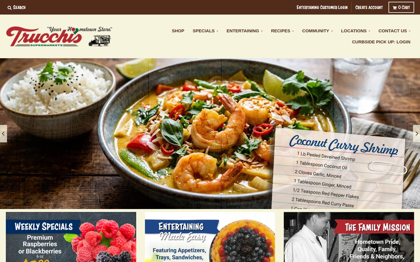 trucchis.com homepage screenshot