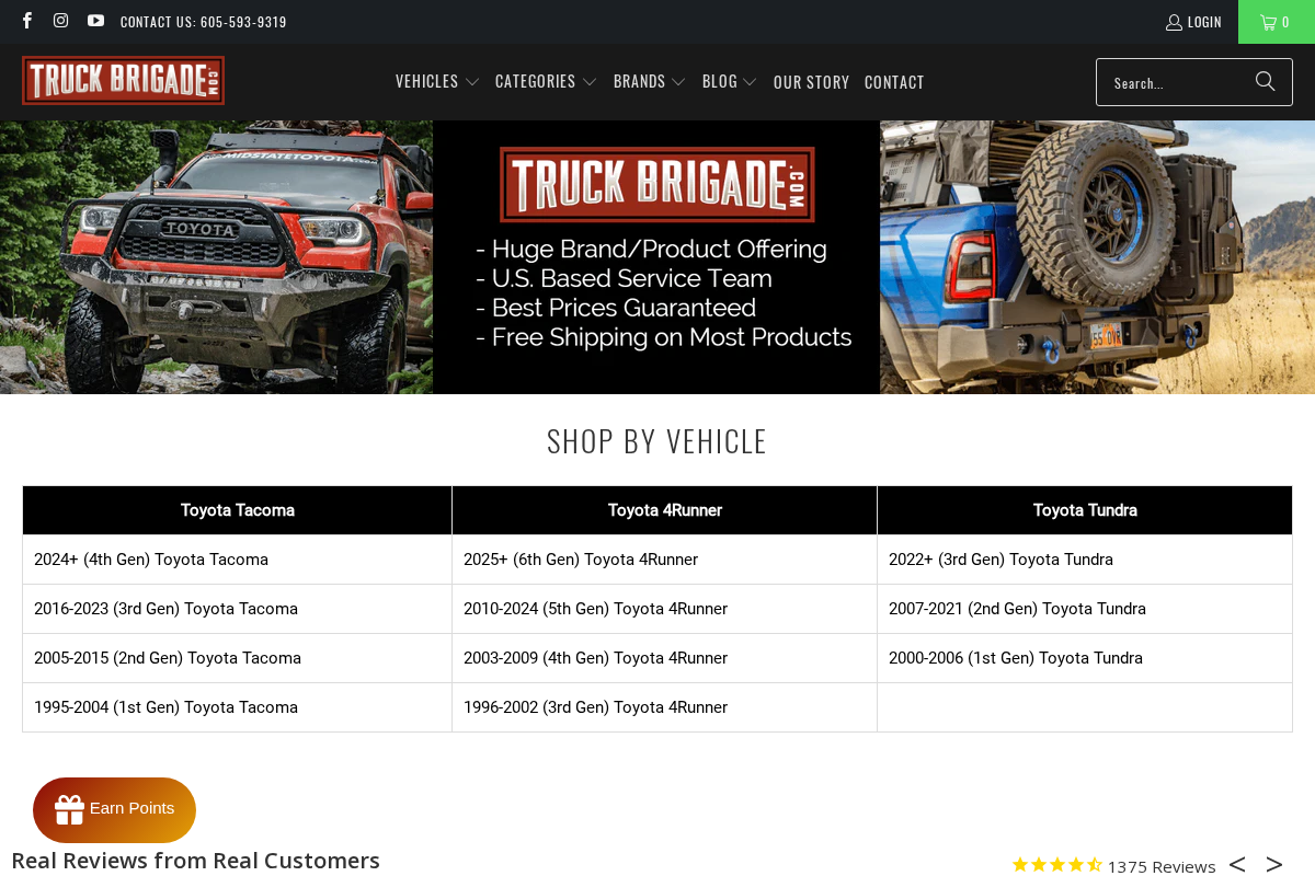truckbrigade.com homepage screenshot