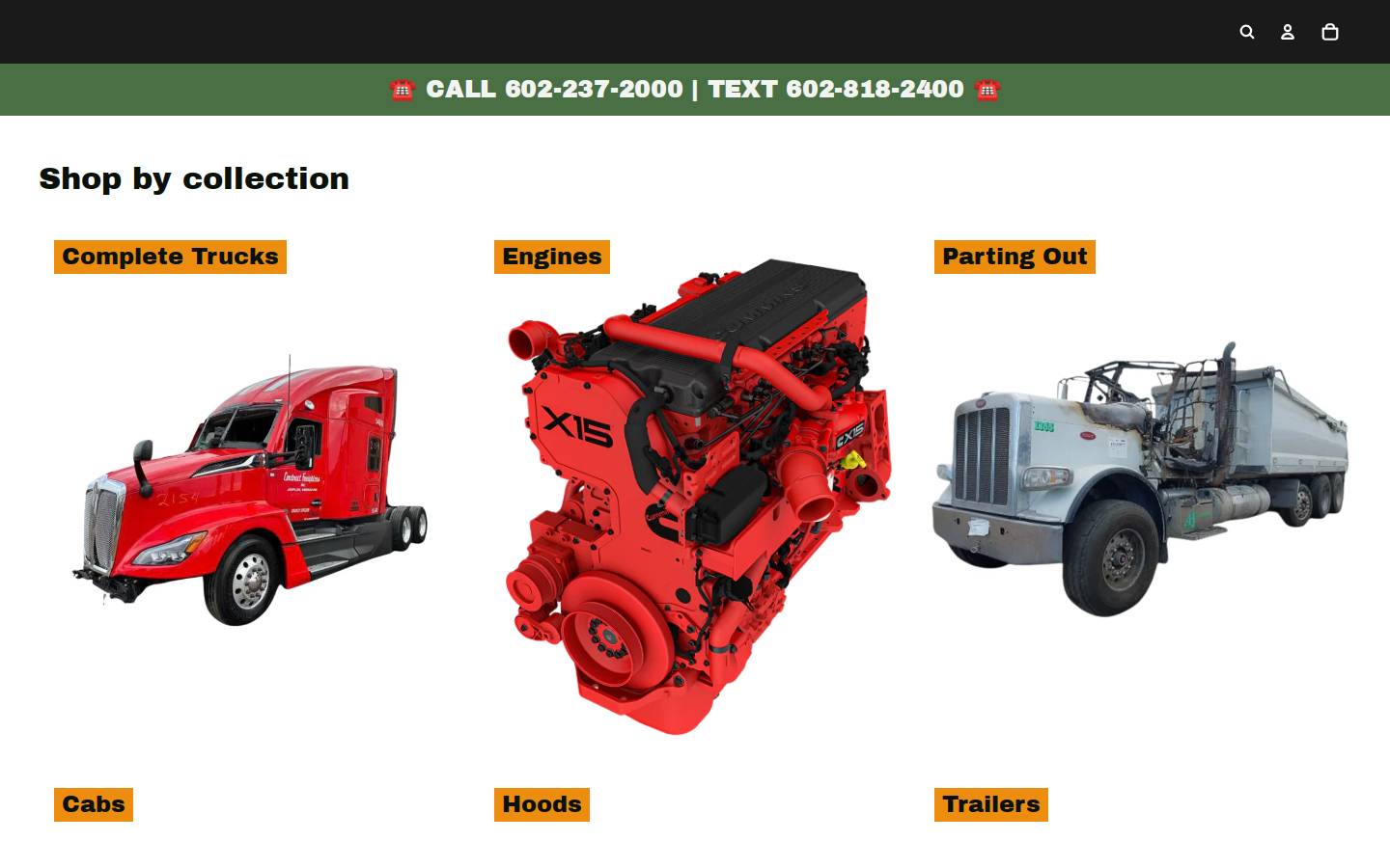 truckpartsphoenix.com homepage screenshot