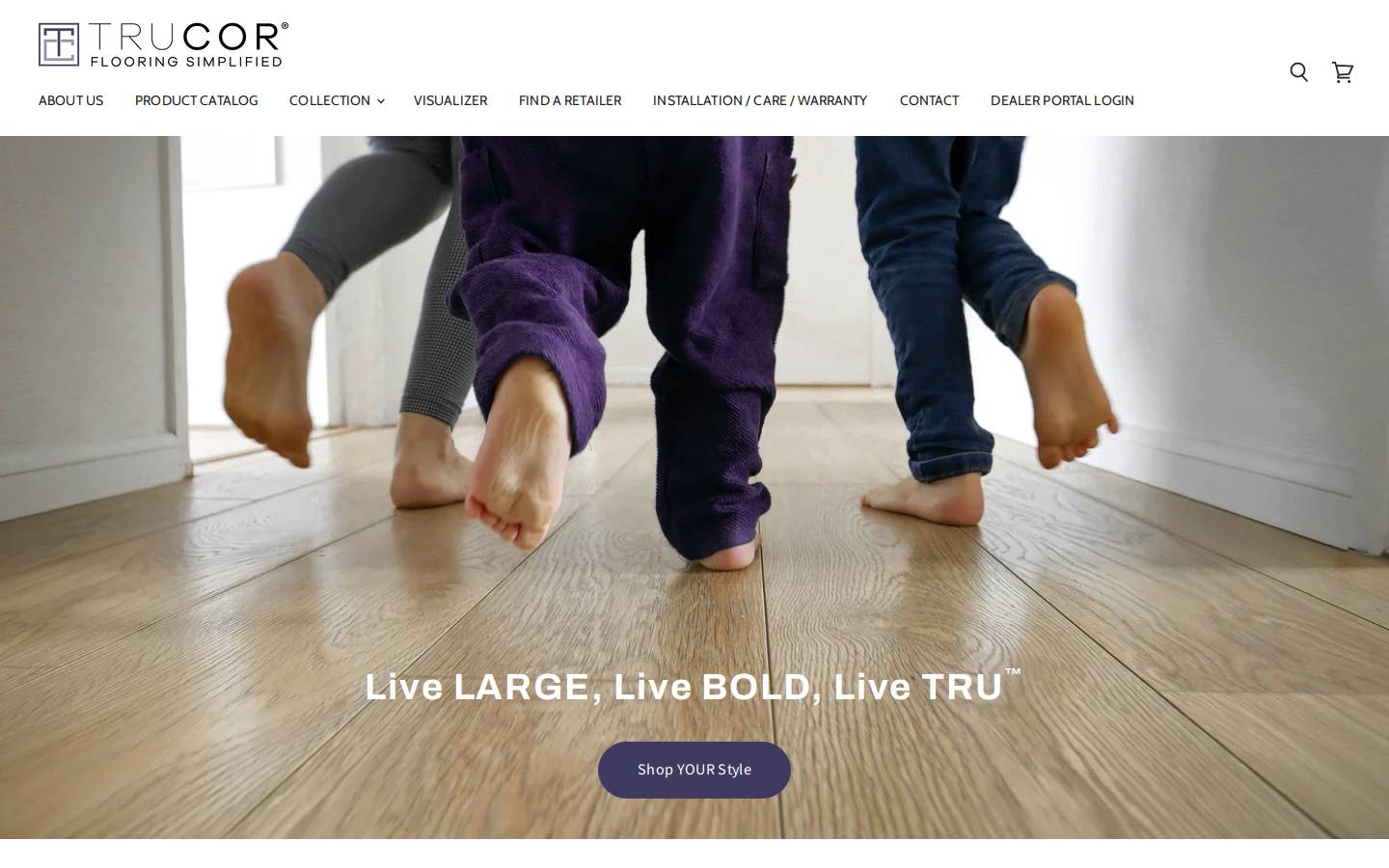 trucorfloors.com homepage screenshot