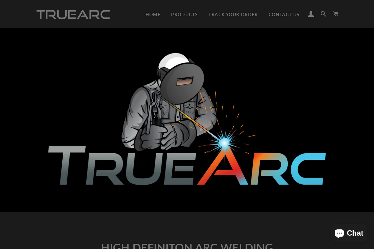 TrueArc homepage screenshot
