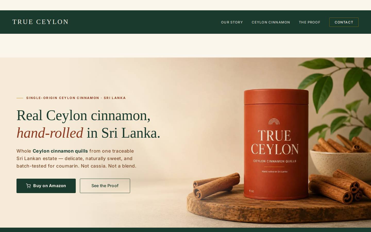 trueceylon.co homepage screenshot