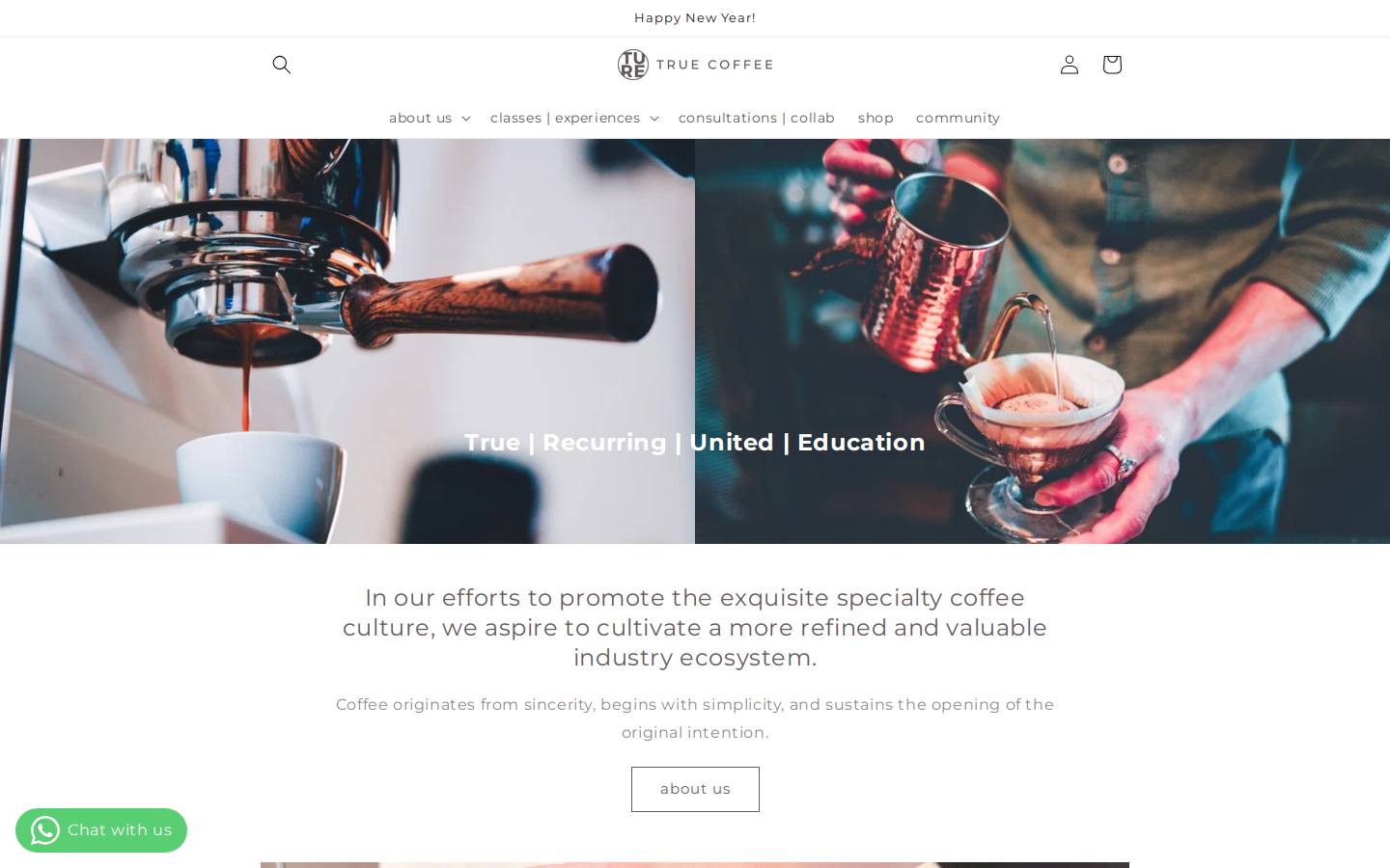truecoffeehk.com homepage screenshot