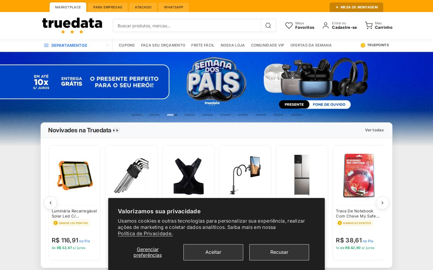 truedata.com.br homepage screenshot
