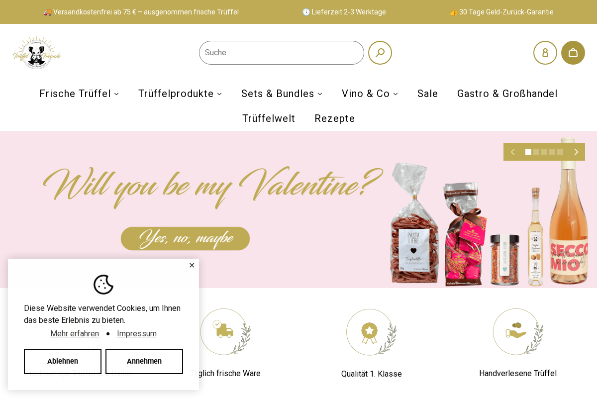 trueffelfreunde.com homepage screenshot