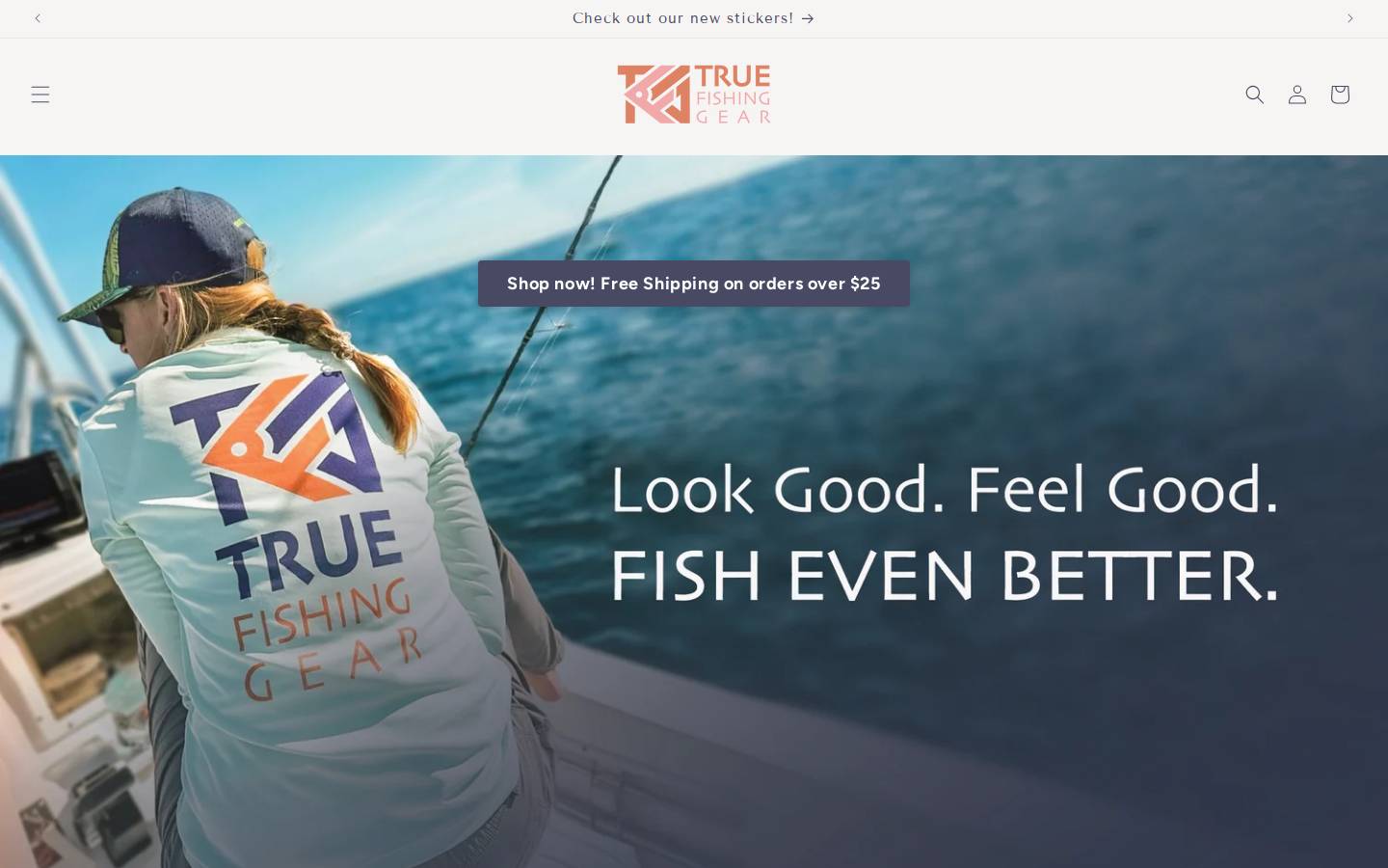 truefishinggear.com homepage screenshot