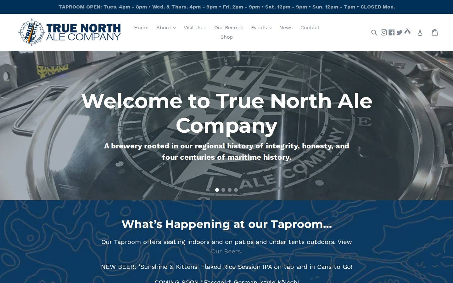 truenorthales.com homepage screenshot