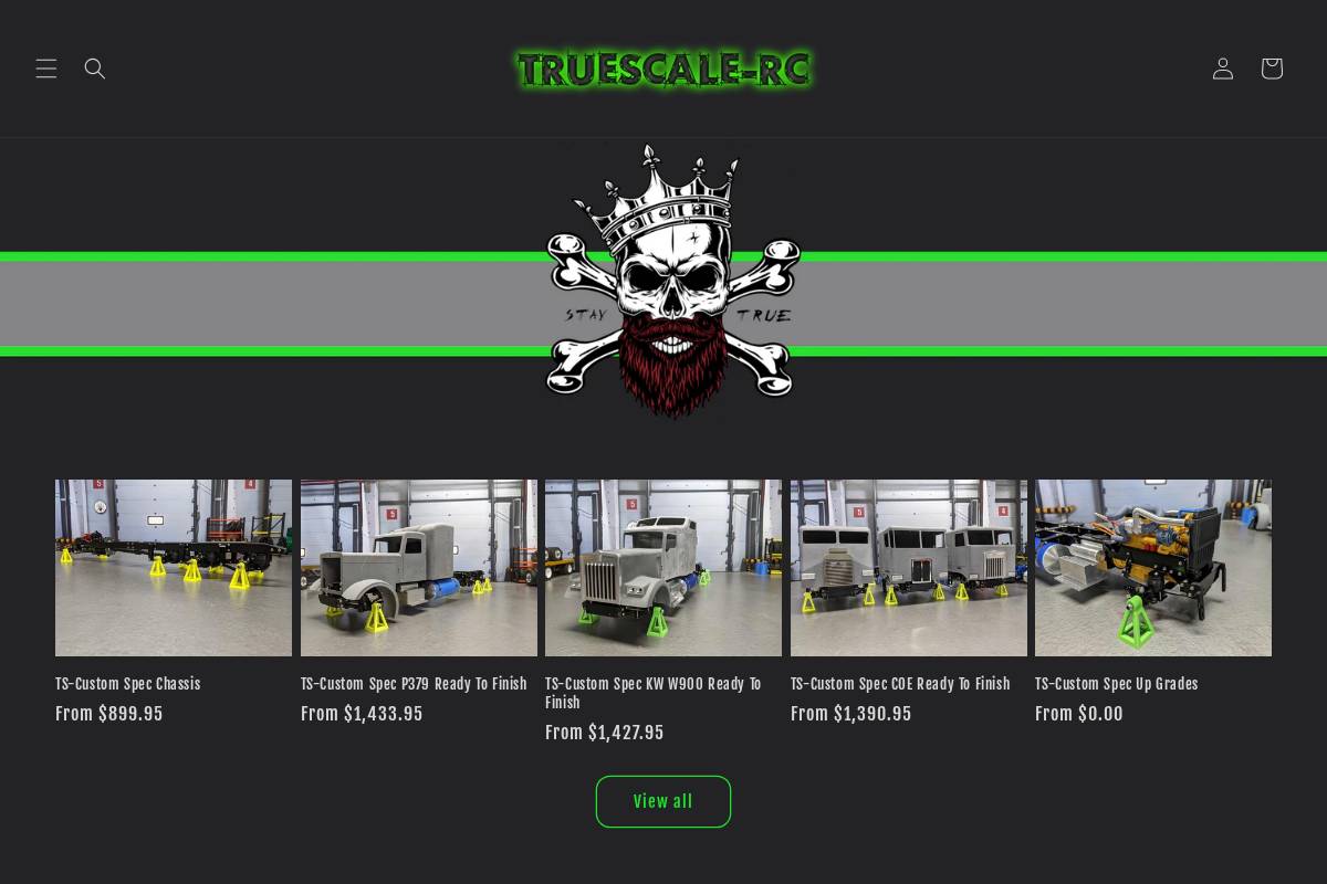 truescale-rc.com homepage screenshot