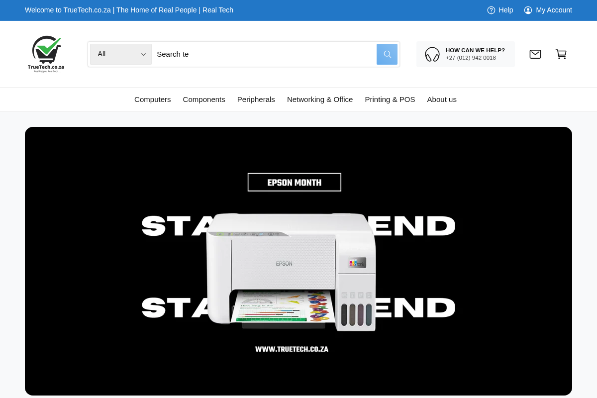 TrueTech homepage screenshot