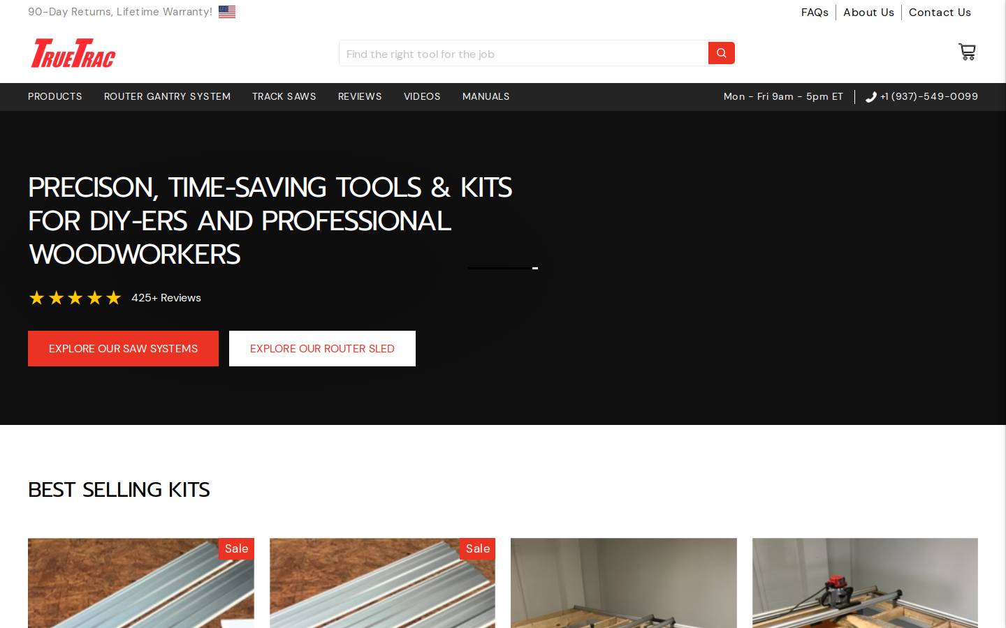 truetrac.com homepage screenshot