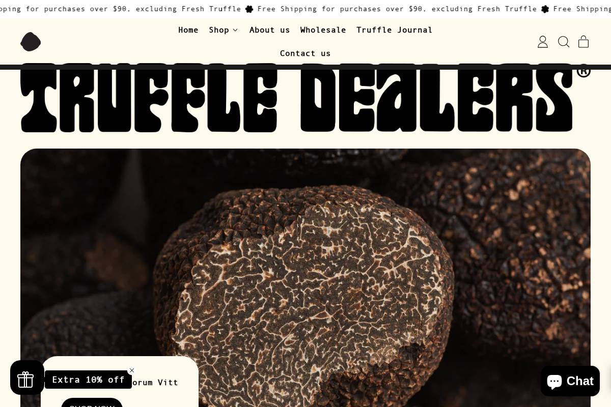 truffledealers.com homepage screenshot