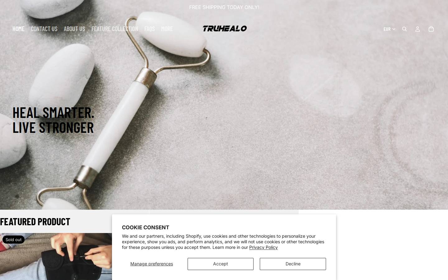truhealo.com homepage screenshot
