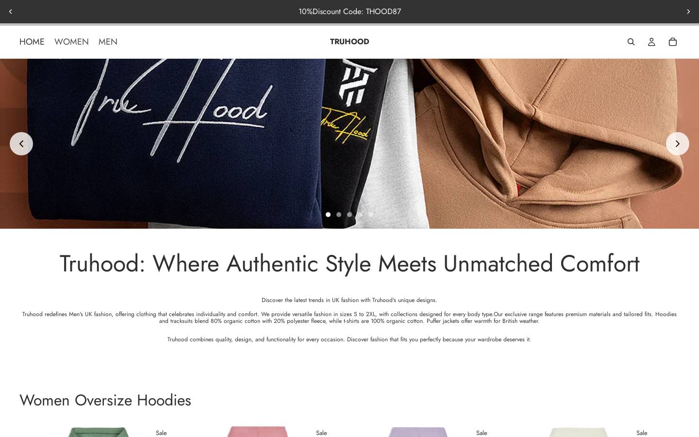 truhood.com homepage screenshot