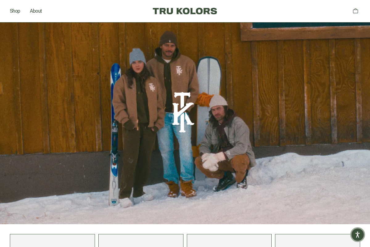 Tru Kolors homepage screenshot