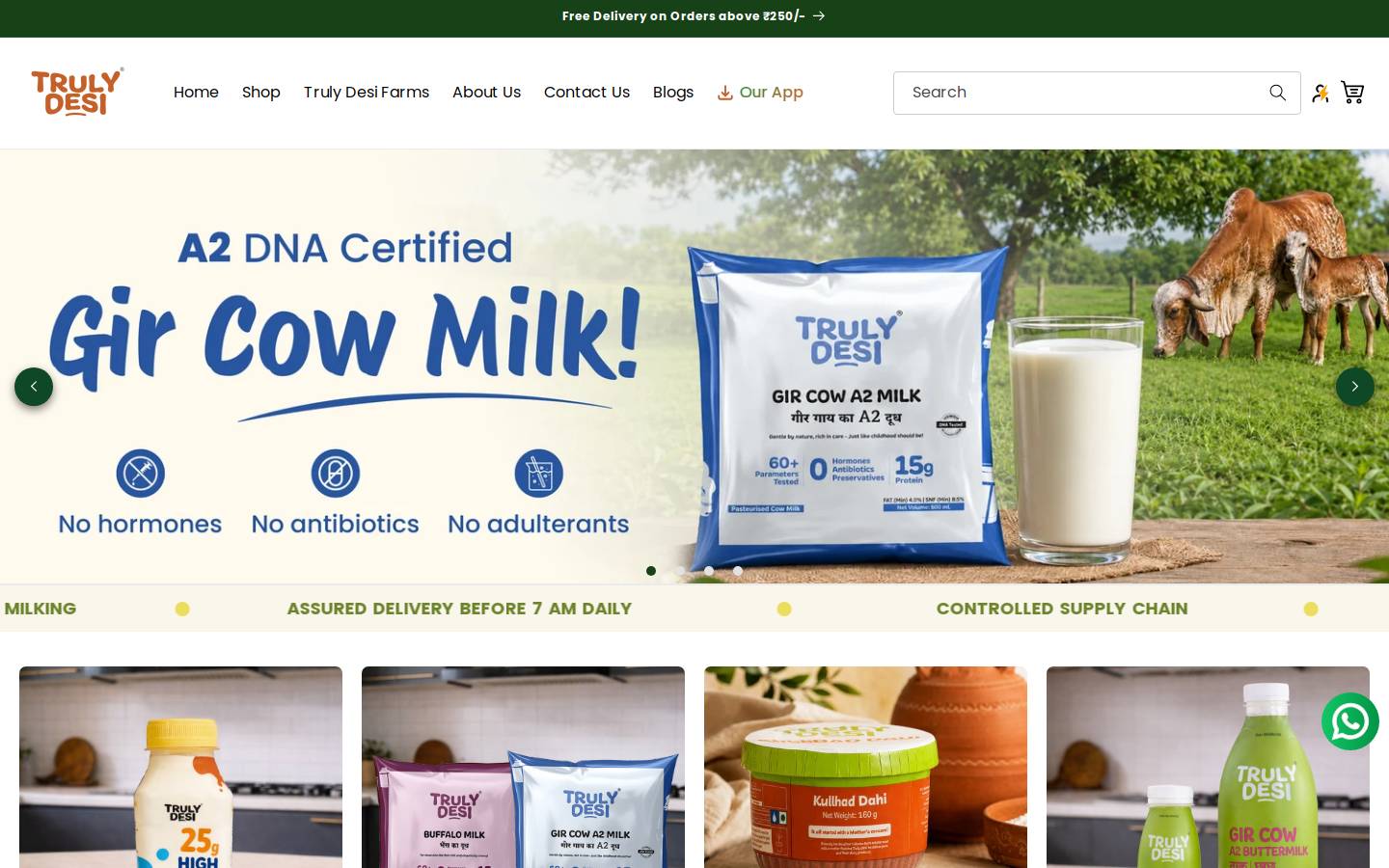 trulydesi.in homepage screenshot
