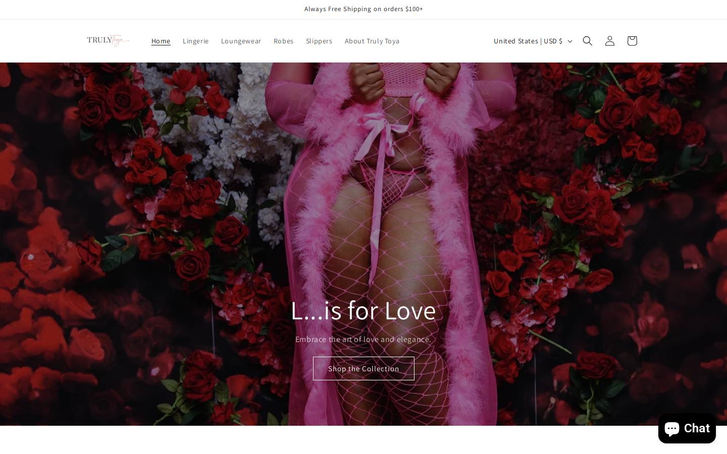 trulytoya.com homepage screenshot