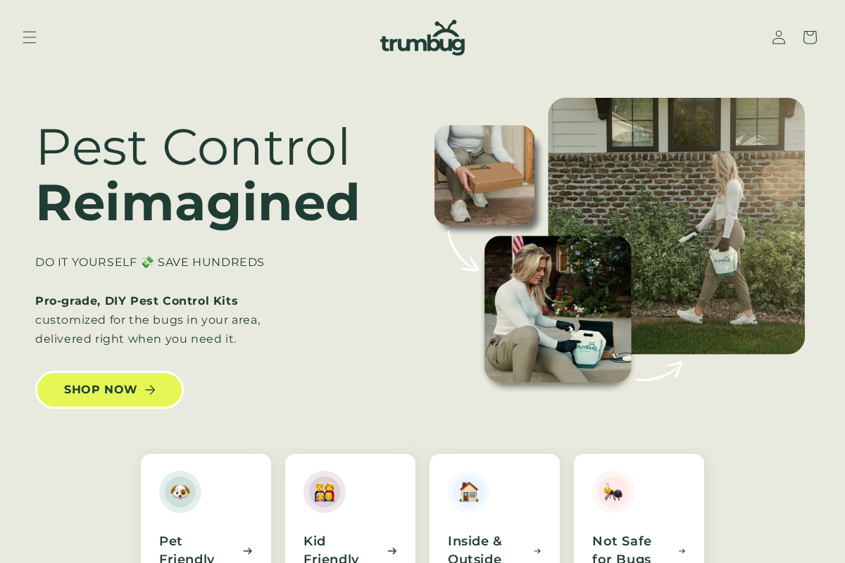 trumbug.com homepage screenshot