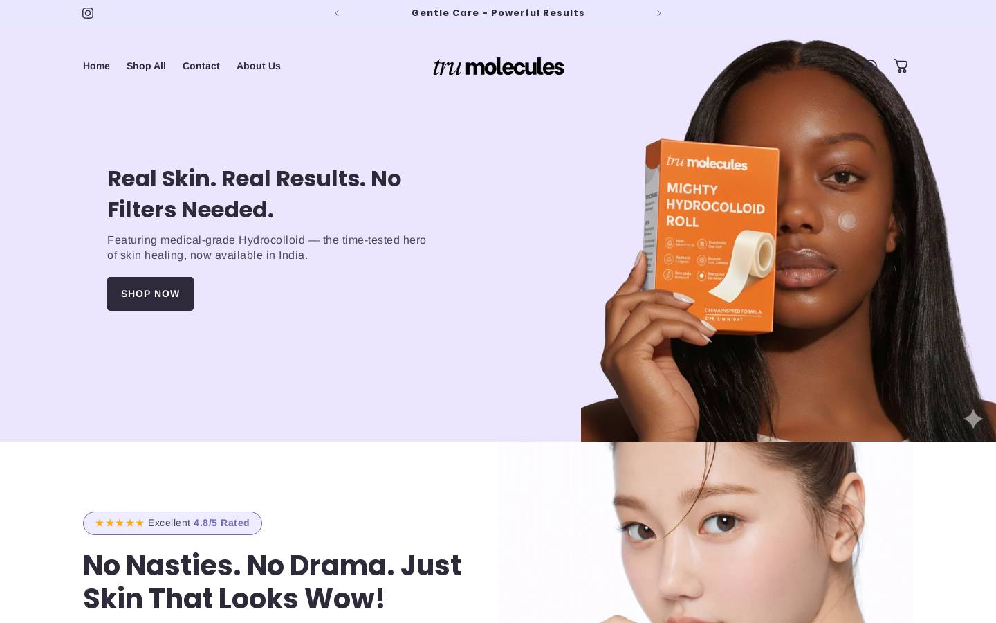 trumolecules.com homepage screenshot
