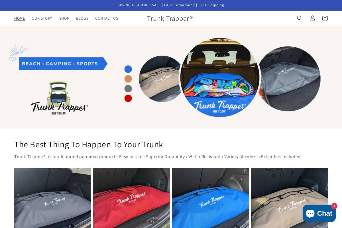 trunktrapper.com homepage screenshot