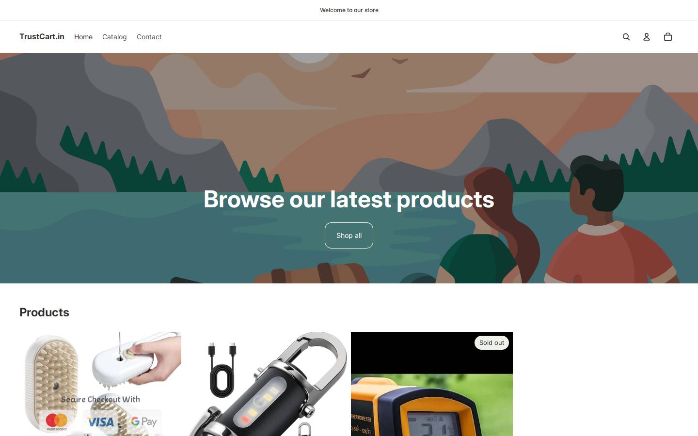 trustcart.club homepage screenshot