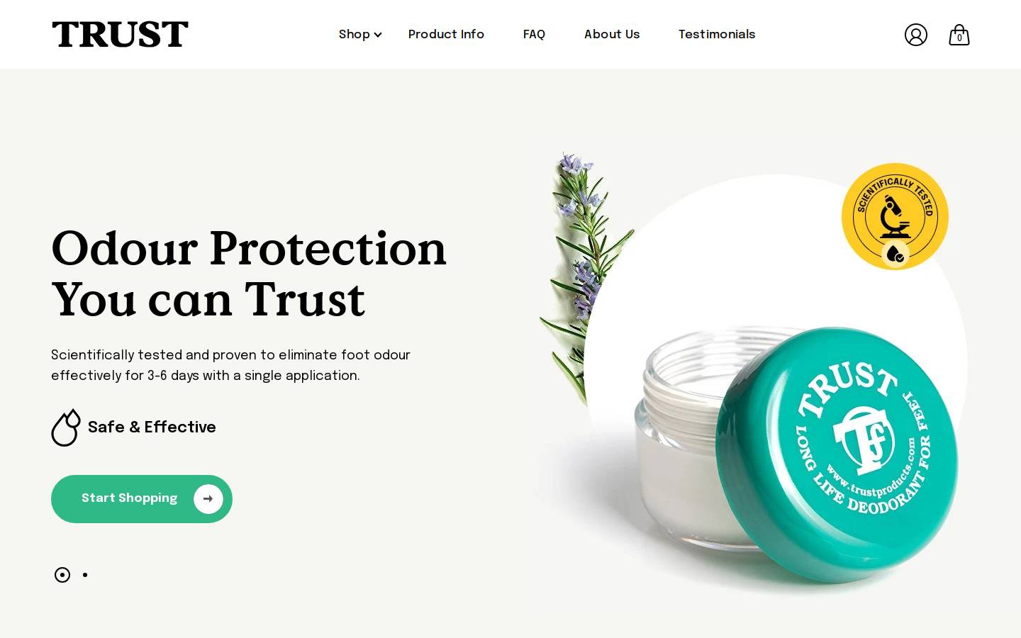 trustcosmetics.co.uk homepage screenshot