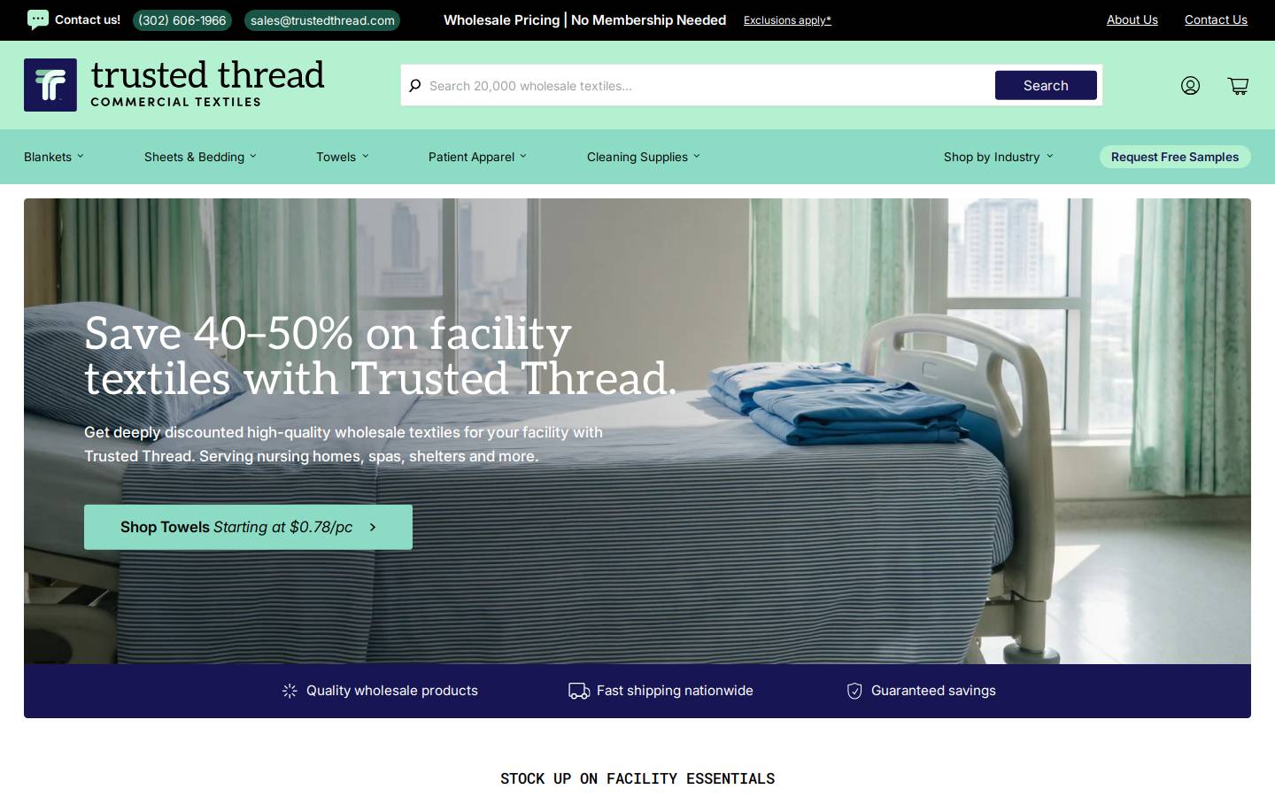 trustedthread.com homepage screenshot