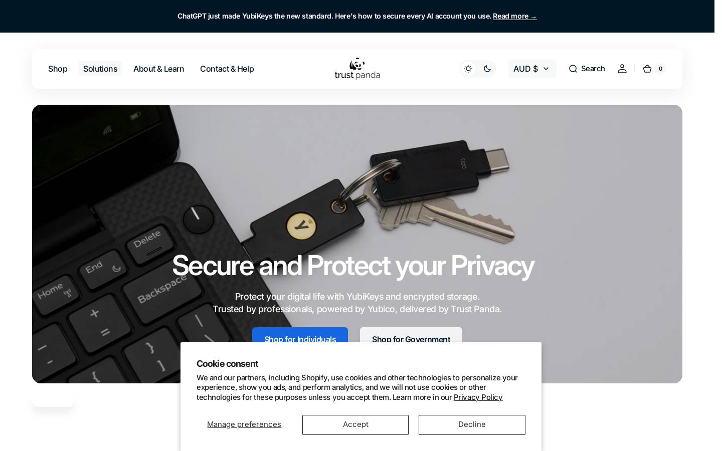 trustpanda.com.au homepage screenshot