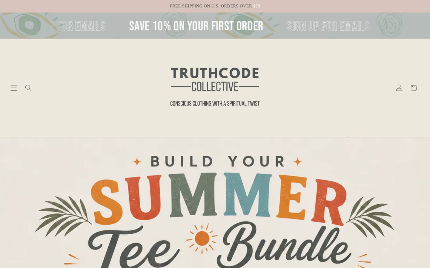truthcodecollective.com homepage screenshot