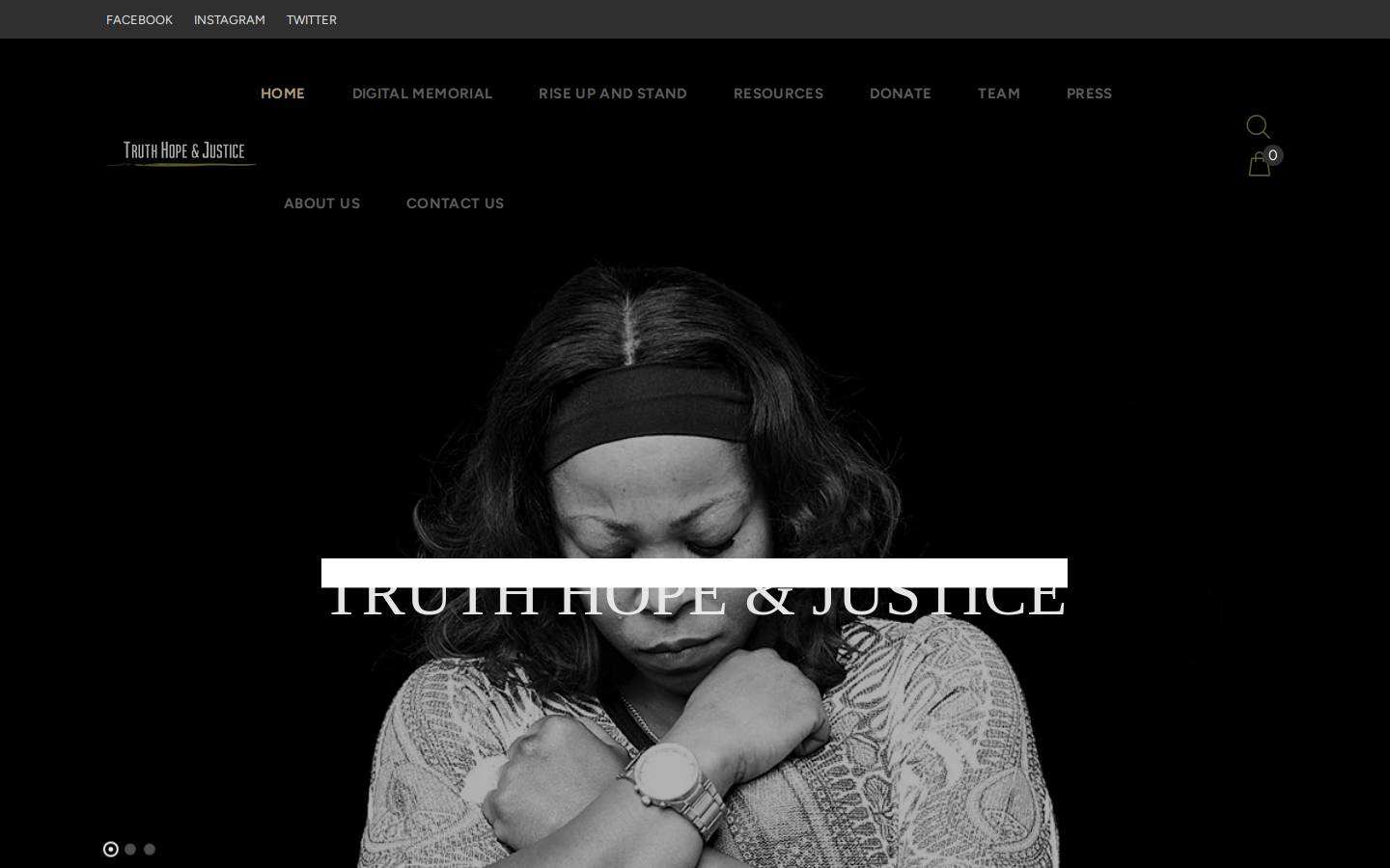 truthhopejustice.com homepage screenshot