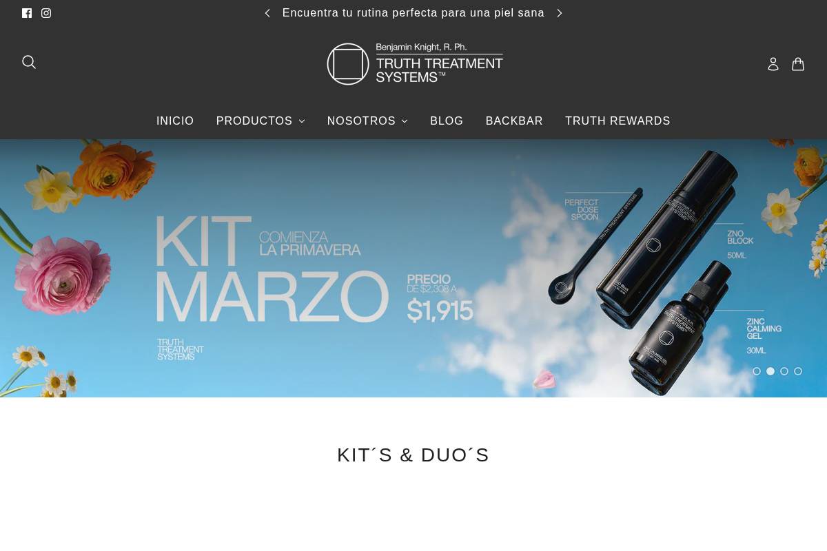 Truth Treatments MX homepage screenshot