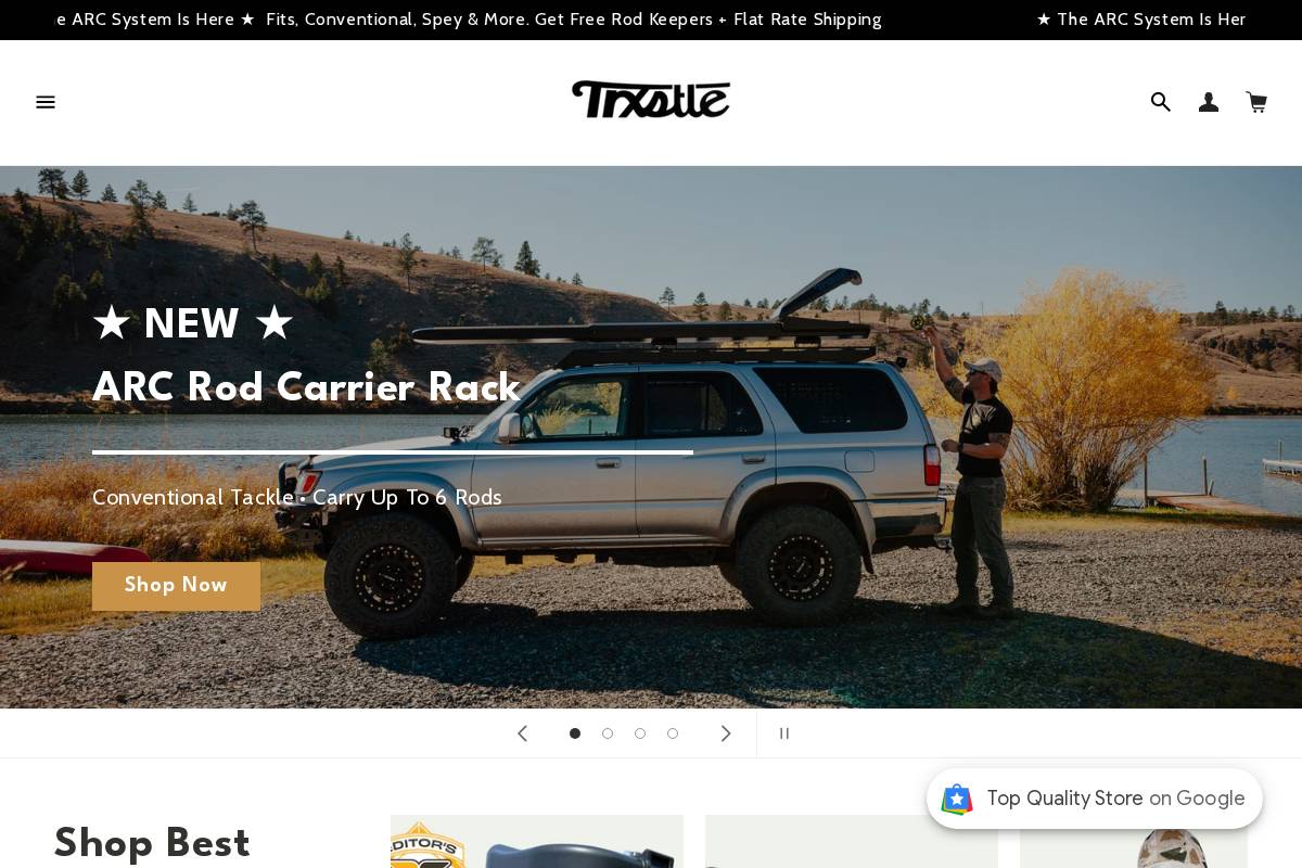 trxstle.com homepage screenshot