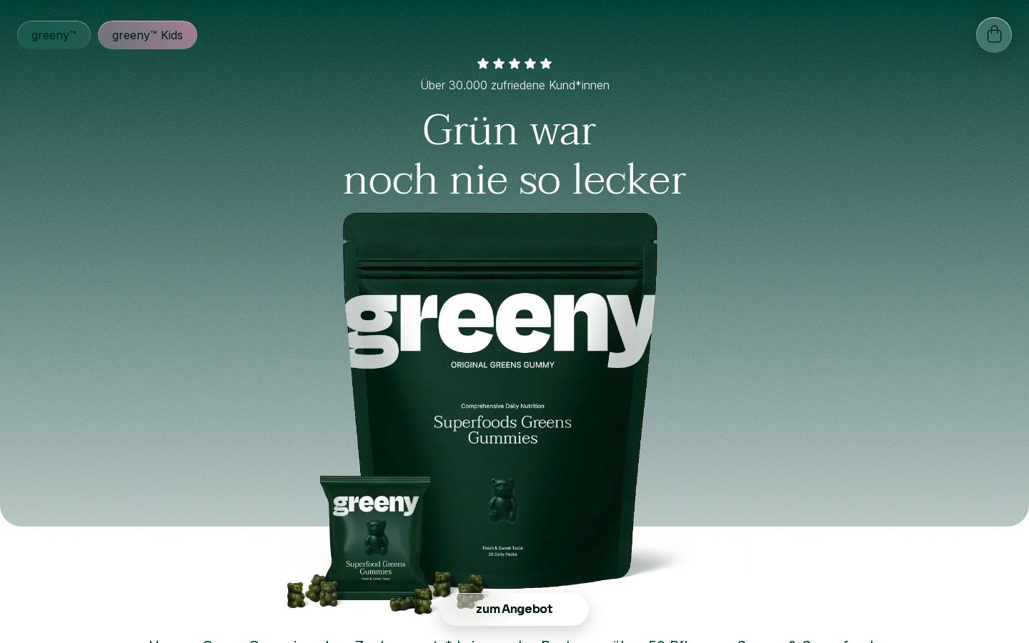 try-greeny.com homepage screenshot