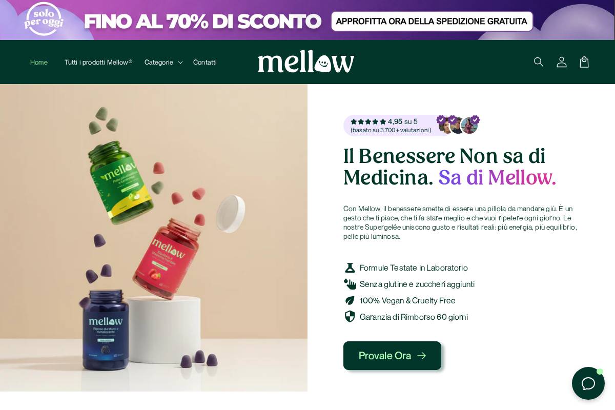 Try Mellow homepage screenshot